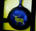 (3) Elk Cutout in Frying Pan